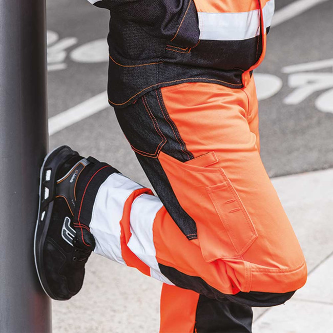 Pantalon haute visibilité homme Star orange et noir - Lafont