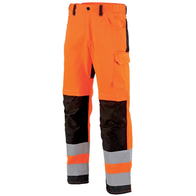 Herren-Warnschutzhose Star in Orange und Schwarz - Lafont