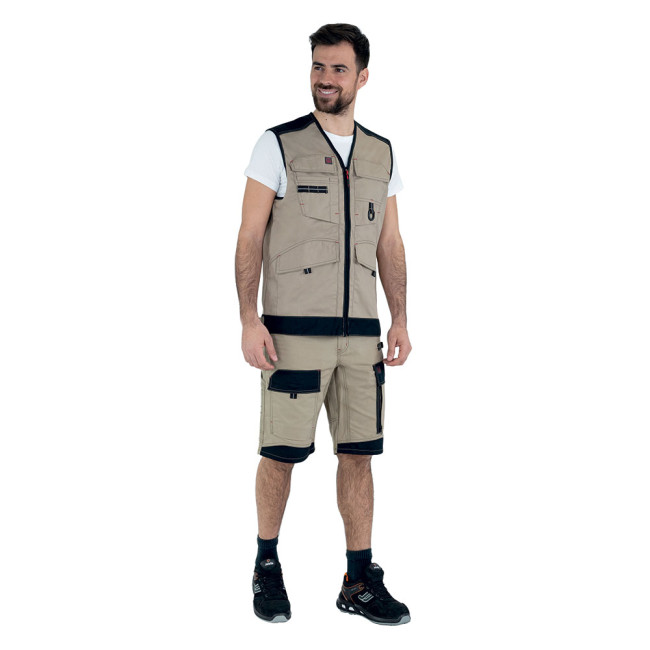 Gilet de travail Trowel Beige / Noir - Lafont