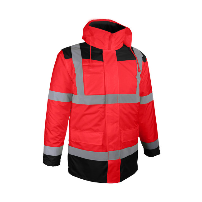 Parka 4 en 1 haute visibilité rouge - Singer Safety