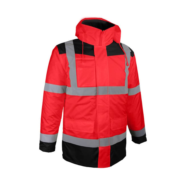 Parka 4 en 1 haute visibilité rouge - Singer Safety