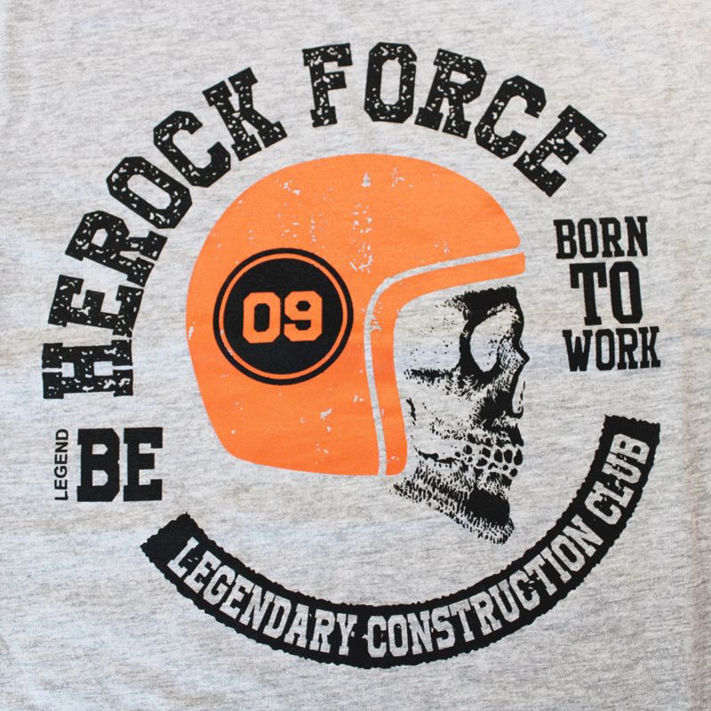 Tee-shirt de travail clair Herock FORCE - Gris