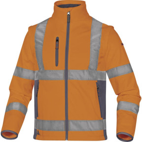 Kamizelka softshell Wysokiej widoczności Pomarańczowa - Delta Plus