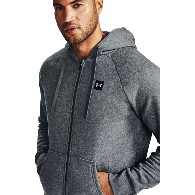 Bluza z kapturem Rival Fleece Full Zip Szara - Under Armour