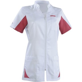 Tunique coupe cintrée Sandrine blanc et rouge - Lafont