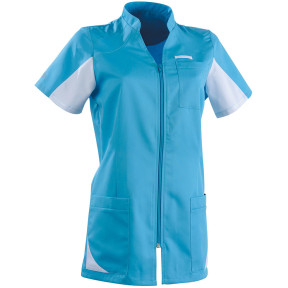 Tuniek getailleerde snit Sandrine blauw en wit - Lafont