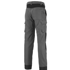 PANTALON H POCHES TAILLE VOLANTES ROTOR ACIER / NOIR - Lafont