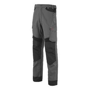 BROEK H ZAKKEN VLIEGENDE TAILLE ROTOR STAAL / ZWART - Lafont