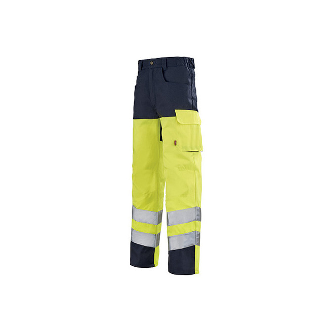 Pantalon haute visibilité Iris (EJ 82) jaune et marine - Lafont