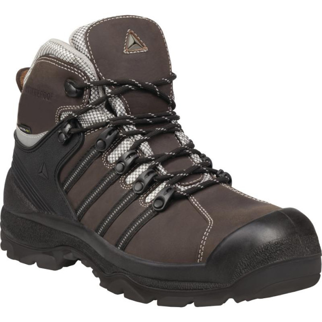 Buty wysokie skórzane S3 Brązowe - Delta Plus