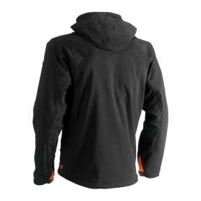 Veste Softshell noire à capuche POSEIDON - Herock