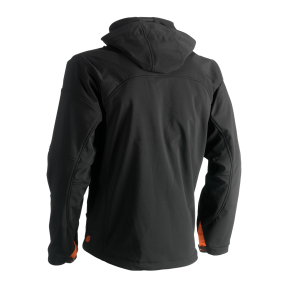 Veste Softshell noire à capuche POSEIDON - Herock