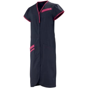 Blouse manches courtes Daphnée gris et rose - Lafont