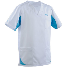 Herenshirt Sandro wit en blauw - Lafont