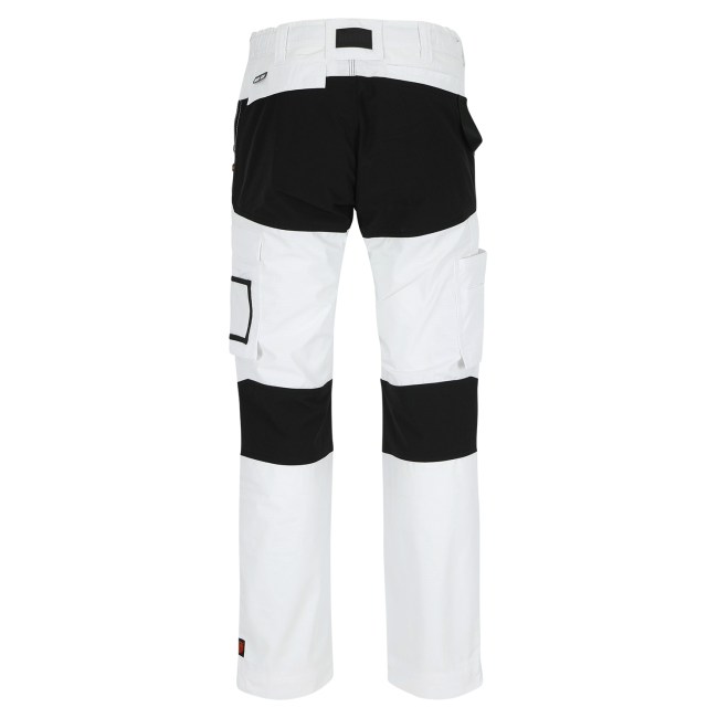 Pantalon de travail multipoches HECTOR Blanc/Noir - Herock