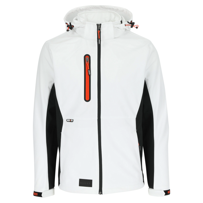 Softshell met capuchon TRYSTAN Wit - Herock