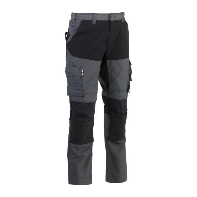 Pantalon de travail multipoches HECTOR Anthracite/Noir - Herock
