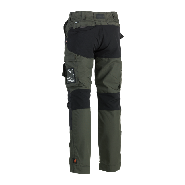 Wielokieszeniowe spodnie robocze HECTOR Dark Khaki/Czarne - Herock