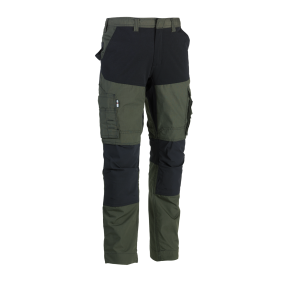 Pantalon de travail multipoches HECTOR Dark Kaki/Noir - Herock