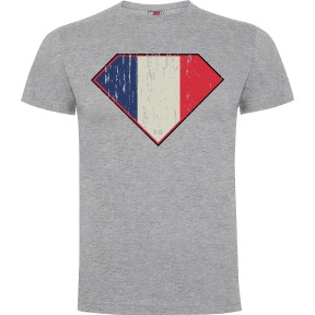 T-shirt Superfrench Szary Melanż - Army Design by Summit Outdoor