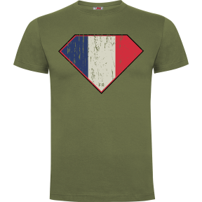 T-shirt Groen Superfrench - Army Design by Summit Outdoor