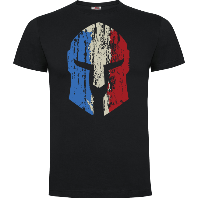 Tee-shirt 100% coton SPARTAN noir - Army Design by Summit Outdoor