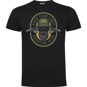 Tee-shirt Noir Push your limit - Army Design by Summit Outdoor
