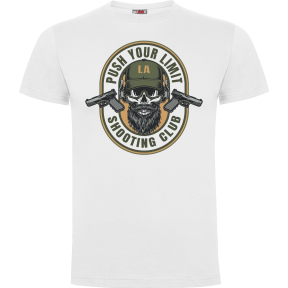 T-shirt Wit Push your limit - Army Design by Summit Outdoor