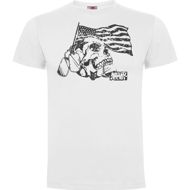 T-Shirt Weiß Death for Nation - Army Design von Summit Outdoor