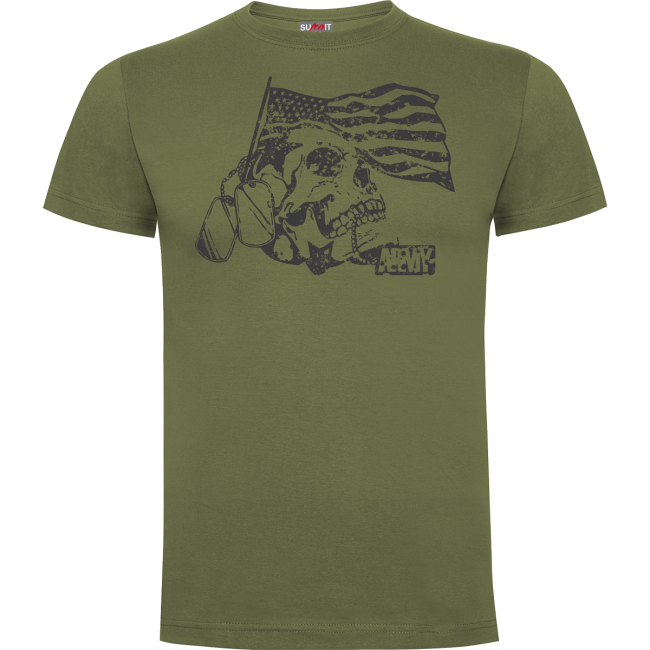 T-shirt DEATH FOR NATION 100% katoen - Army Design by Summit Outdoor