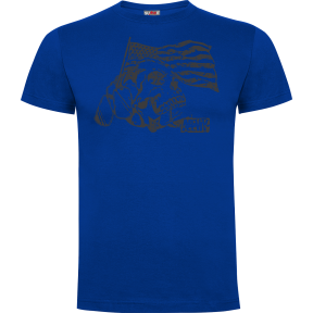 Tee-shirt Death for Nation Bleu royal - Army Design by Summit Outdoor