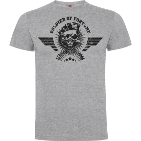 T-Shirt Soldier of Fortune Grau meliert - Army Design by Summit Outdoor