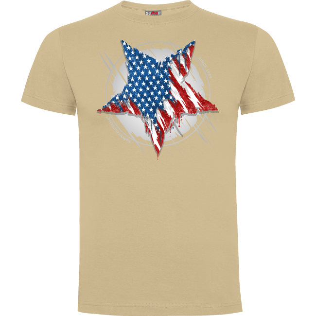 T-shirt Ster US Zand - Army Design by Summit Outdoor