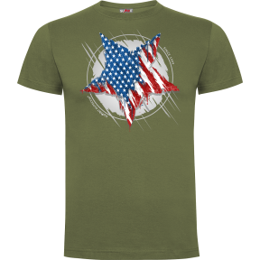 Tee-shirt Vert Etoile US- Army Design by Summit Outdoor