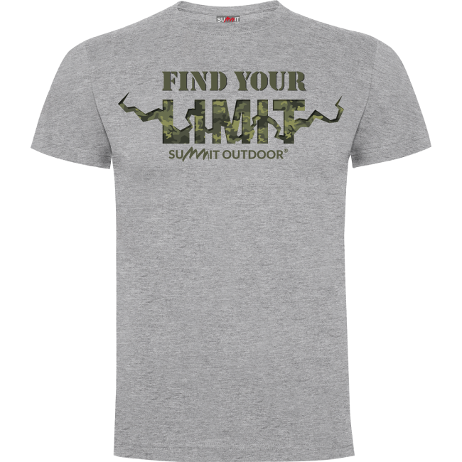 Tee-shirt Find your Limit camo Gris Chiné - Army Design by Summit Outdoor
