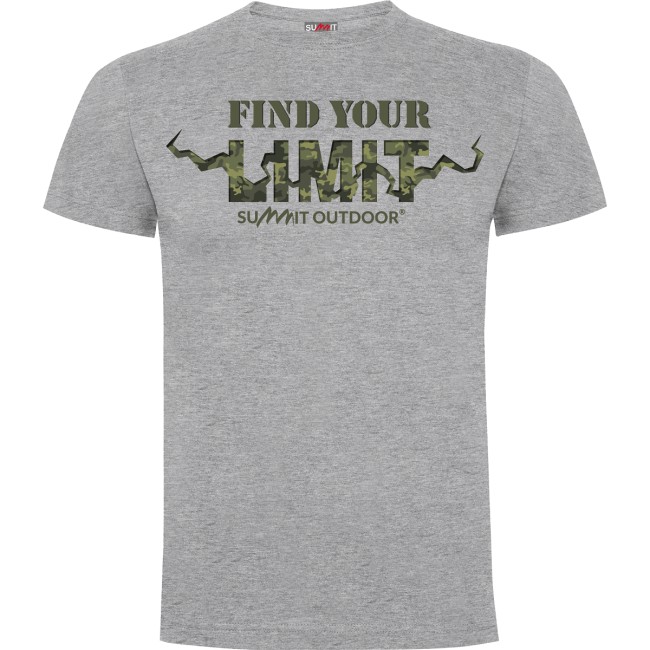 Tee-shirt Find your Limit camo Gris Chiné - Army Design by Summit Outdoor