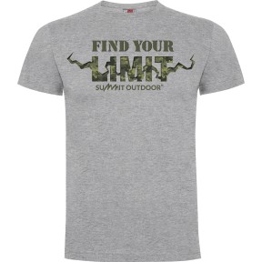 Tee-shirt Find your Limit camo Gris Chiné - Army Design by Summit Outdoor