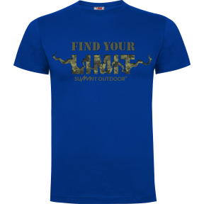 T-Shirt Find your Limit Royal Blue Camo - Army Design by Summit Outdoor
