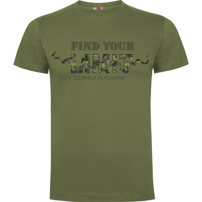T-shirt Find your Limit camo Groen OD - Army Design by Summit Outdoor