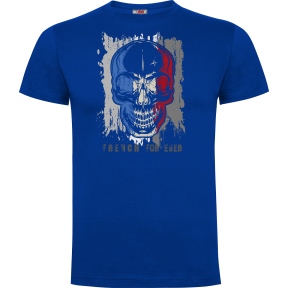 Tee-shirt Bleu Royal French for Ever - Army Design by Summit Outdoor