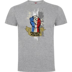 Tee-shirt French power Gris Chiné - Army Design by Summit Outdoor