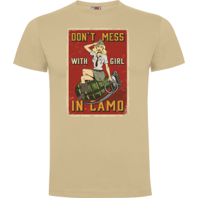 Tee-shirt Sable Don't Mess with girl - Army Design by Summit Outdoor
