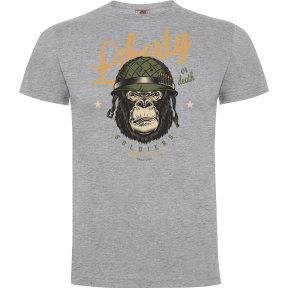 T-shirt Liberty or Death Grijs Gemêleerd - Army Design by Summit Outdoor