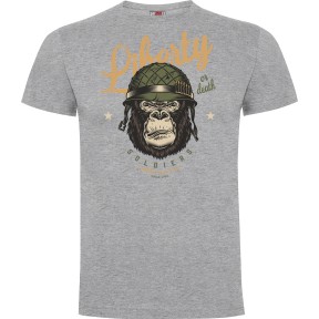 T-shirt Liberty or Death Grijs Gemêleerd - Army Design by Summit Outdoor