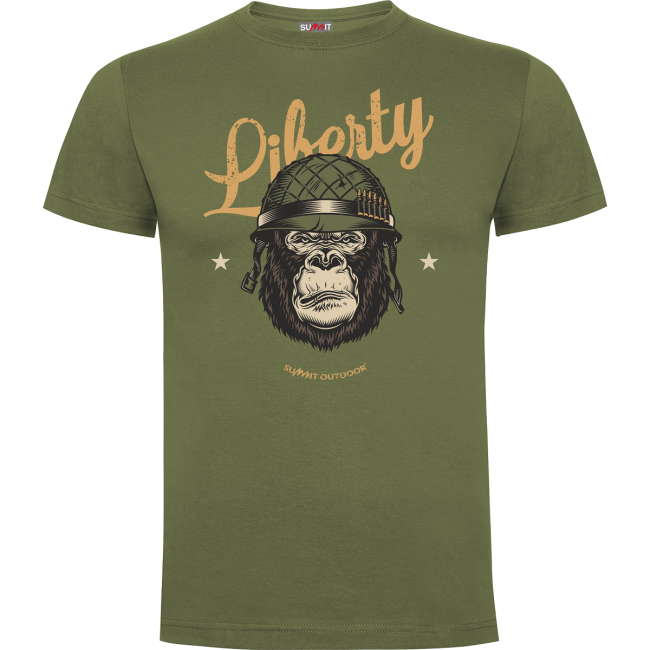 Tee-shirt Vert Liberty or Death - Army Design by Summit Outdoor