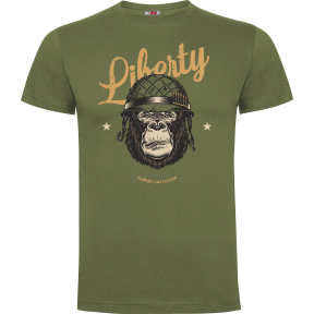 T-Shirt Grün Liberty or Death - Army Design von Summit Outdoor