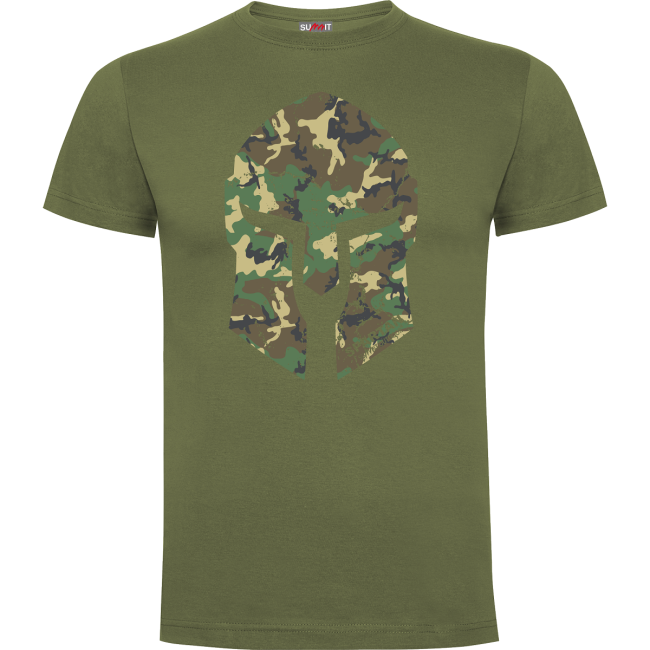 T-Shirt Spartan Woodland Olivgrün - Army Design by Summit Outdoor