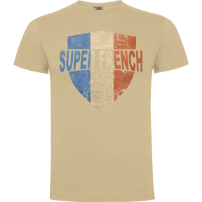 T-Shirt Superfrench Wappen Sand - Army Design by Summit Outdoor