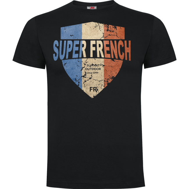 Koszulka 100% bawełna SUPERFRENCH czarna - Army Design by Summit Outdoor