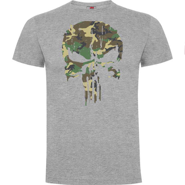 Koszulka Punisher woodland Szary Melanż - Army Design by Summit Outdoor